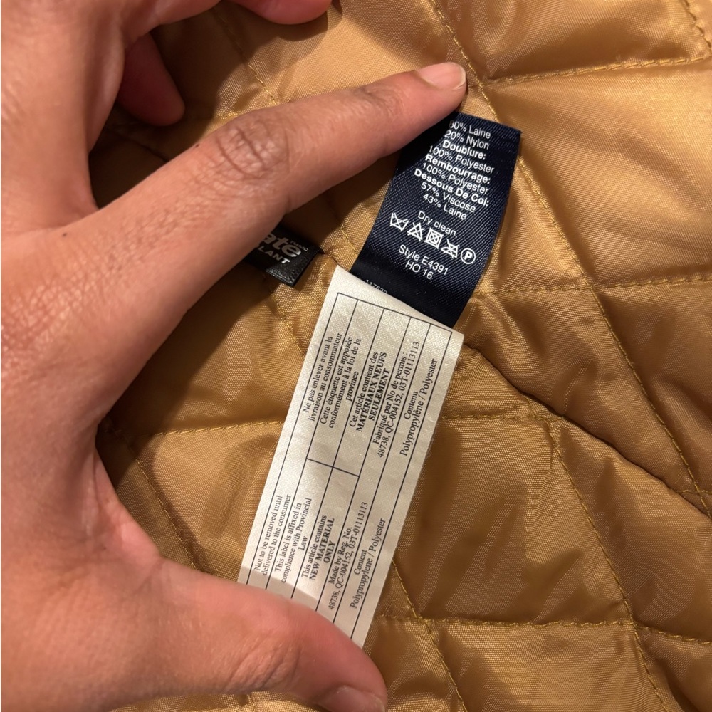 Men's Camel J.Crew Topcoat - Picture 8 of 8